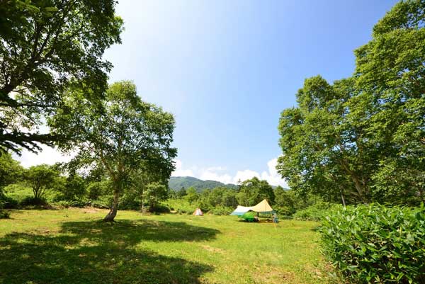 野反湖キャンプ場テントエリア