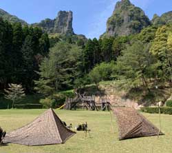 乳待坊公園いこいの広場キャンプ場